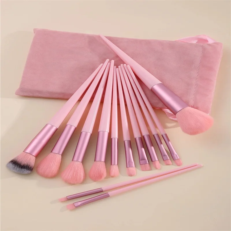 13 Stuks Make-Up Borstel Set 13 Make-Up Borstel Set Plus Opbergtas Niet-Shedding Oogschaduw Borstel Zachte Ultra Zachte Betaalbare Borstel Super