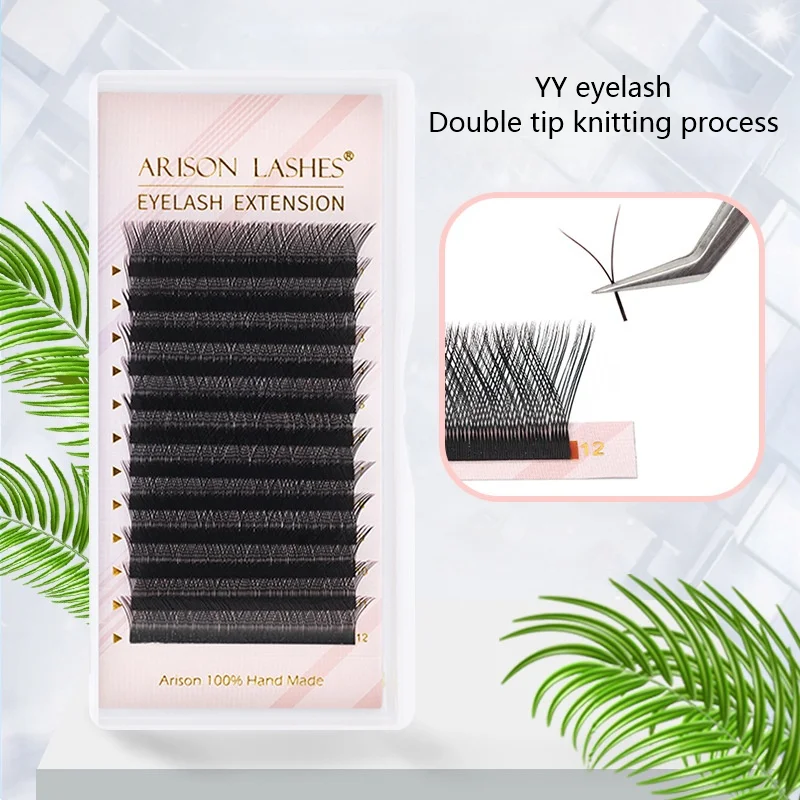 

YY Mesh Lash Y shape eyelashes extension premium mink soft light natural 4D makeup cross bloom false eyelash