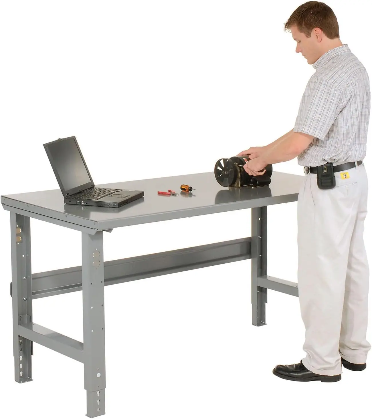 Adjustable Height Workbench C-Channel Leg, 60