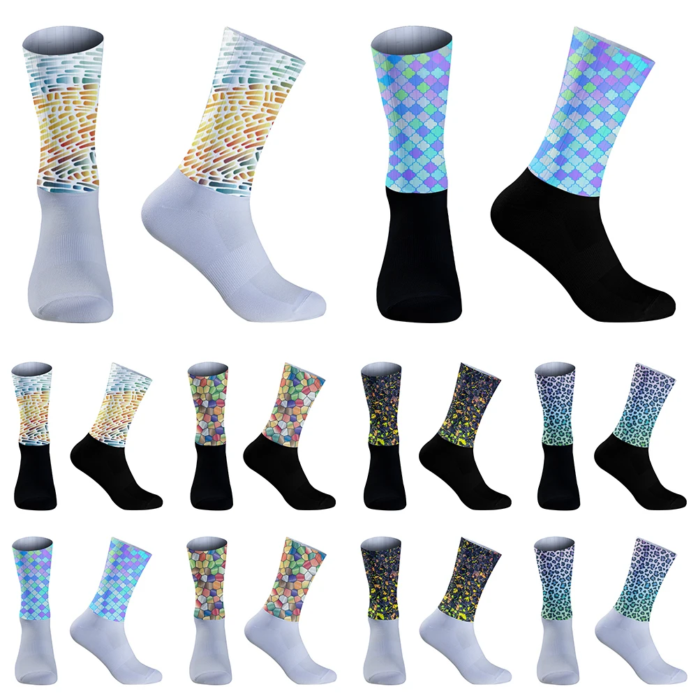 

2024 New Summer Cycling Socks Breathable Silicone Anti-skid Tube Socks