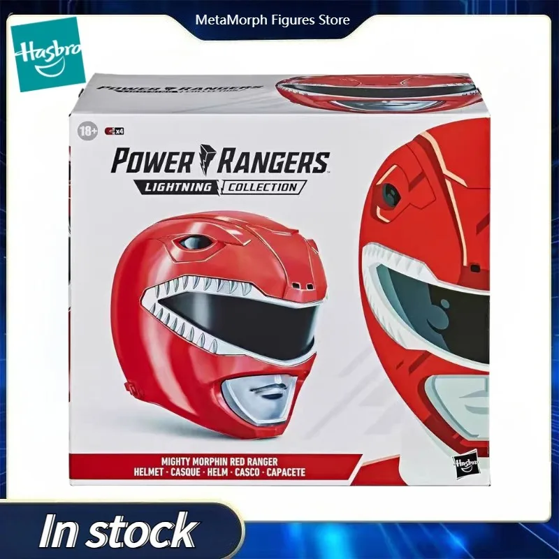 

Оригинальный Hasbro Power Rangers Lightning Collection Mighty Morphin Red Ranger, шлем премиум-класса, аниме-фигурка, коллекция игрушек, подарок