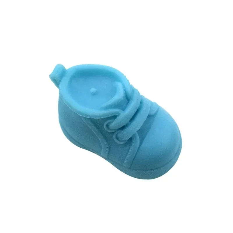 3D shoe silicone candle mold DIY baby shoe crafts gypsum resin cement casting mold handmade soap chocolate cake baking tool