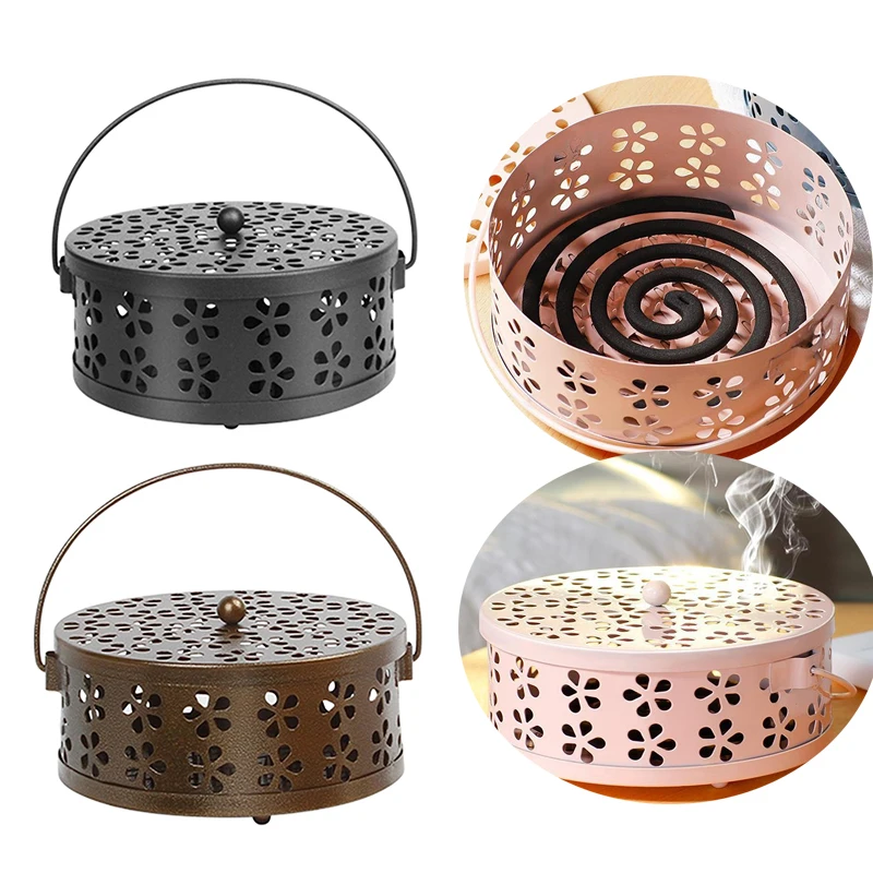 Portable Mosquito Coil Tray Holder Home Insect Repellent Anti-fire Sandalwood Incense Burner Anti-Mosquito Supplies