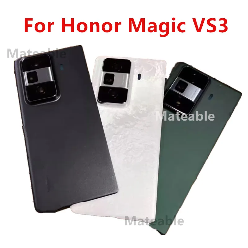 

MagicVS3 VS 3, задняя крышка аккумулятора для Honor Magic VS3, задний корпус, замена запасных частей для ремонта + объектив камеры FLC-AN00
