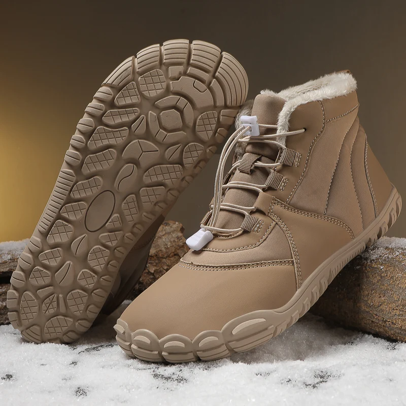 

Reinforced Winter Work Boots Insulation Cold Protection Handcrafted Thermal Boots Lacing Durable Winter Footwear