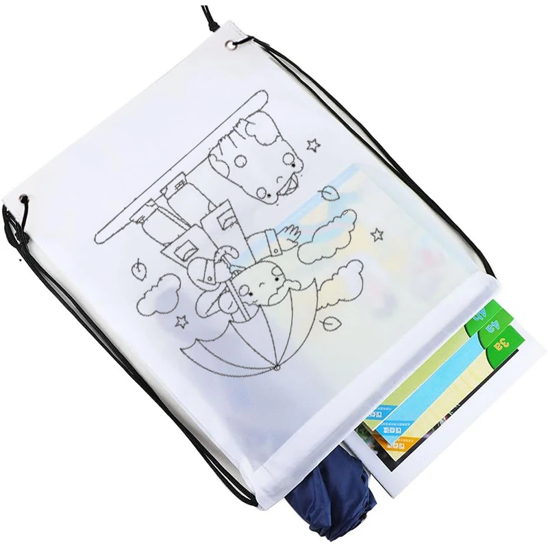 5 stks/set Kinderen Graffiti Tas Tekening Speelgoed Met Marker Vroege Onderwijs Educatief Puzzel Speelgoed Ouder-kind Interactie TMZ