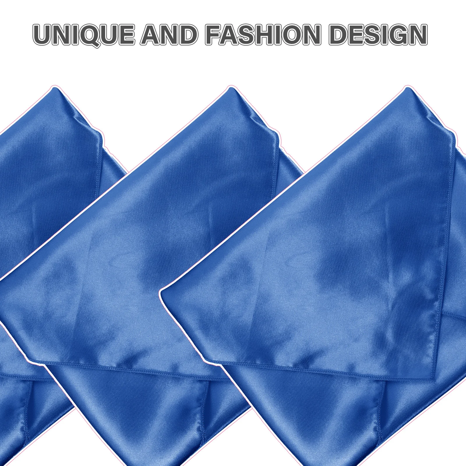 

8Pcs Cloth Napkins Smooth Satin Material Reusable Washable for Home Restaurant Hotel Party Cloth Napkins Fabric Table Napkin