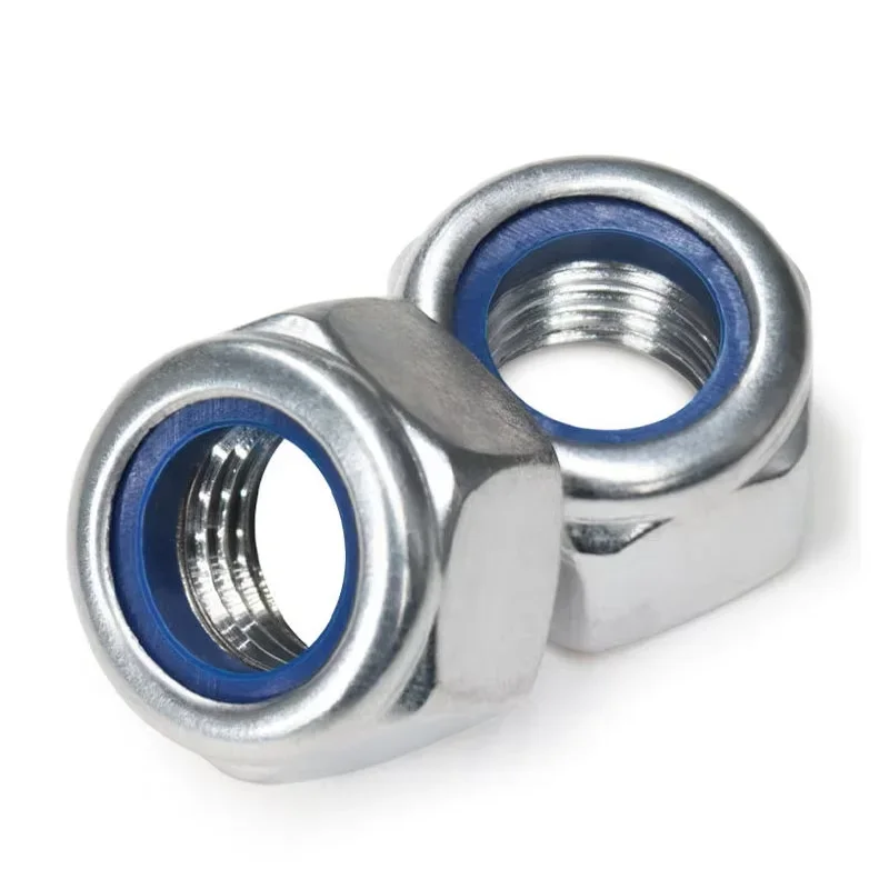 Maosu M2 M2.5 M3 M4-M24 DIN985 SUS316 Stainless Steel/SUS304 Anti Loosening Hex Nut Self-locking Nut