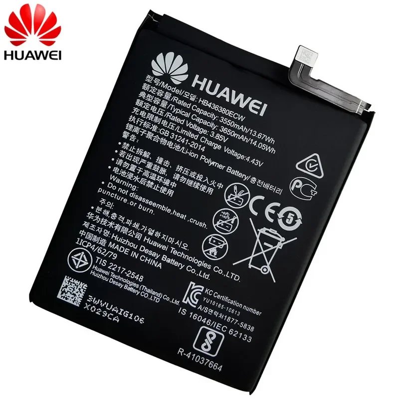 100% Original 3.85V 3650mAh HB436380ECW For Huawei P30 ELE-L09 ELE-L29 ELE-AL00 ELE-TL00 Batteries Bateria Fast Shipping+Tools