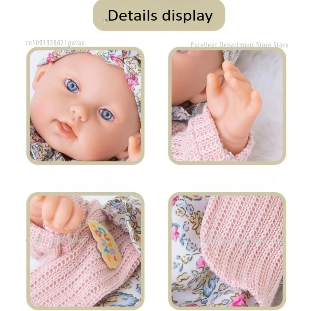 Bambola rinata in gomma per tutto il corpo da 30 cm con pelle dipinta Lavabile Soft Touch Neonato Ragazza Bambola in silicone Giocattolo Regalo di compleanno per bambini