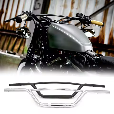 22mm 25mm Retro Motorcycle Handlebar for Harley Sportster XL883 XL1200 X 48 Dyna Softail Chopper Cafe Racer