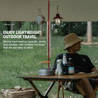 Camping Lamp Stand Foldable Adjustable Fixed Bracket Stand Post 100cm Pole Aluminum Alloy Lantern Light Portable X6t3