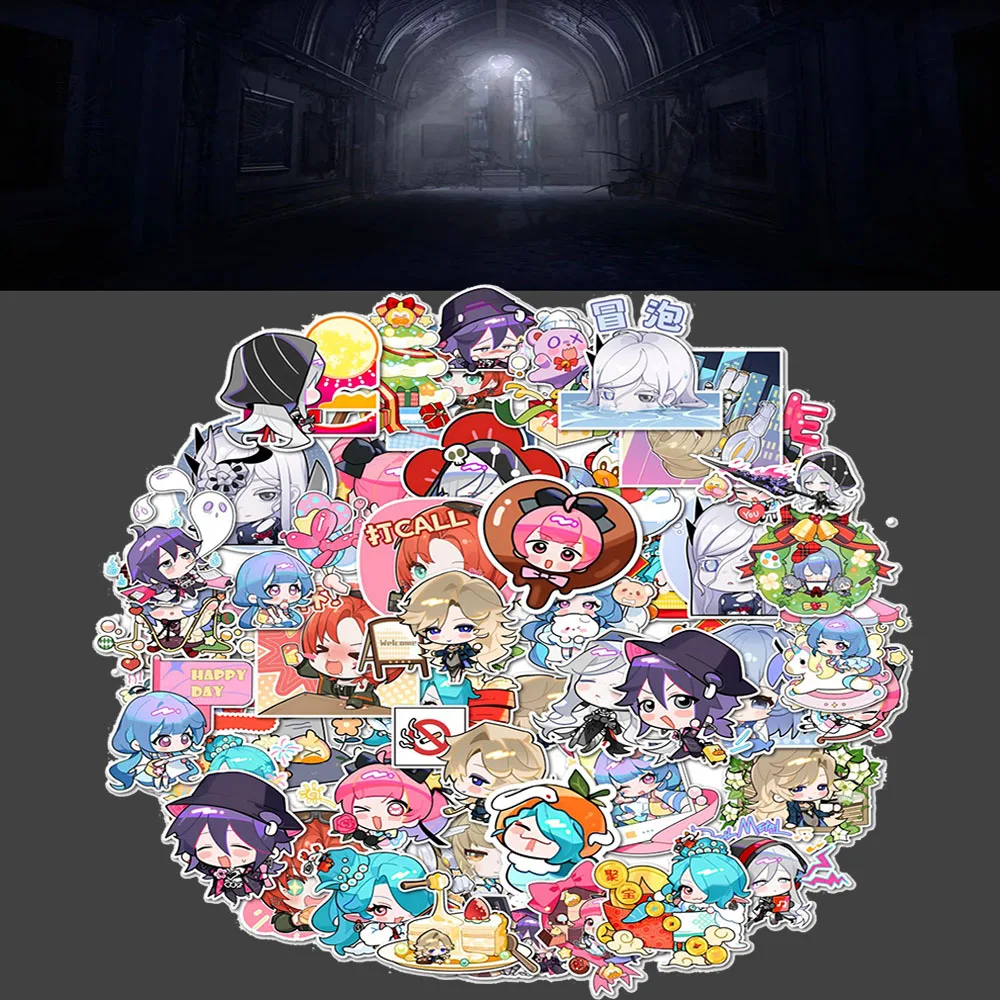 Cute Chibi Fantasy Game Girls Waterproof Stickers DIY Decals for Phone Laptop Water Bottle Scrapbook Decor