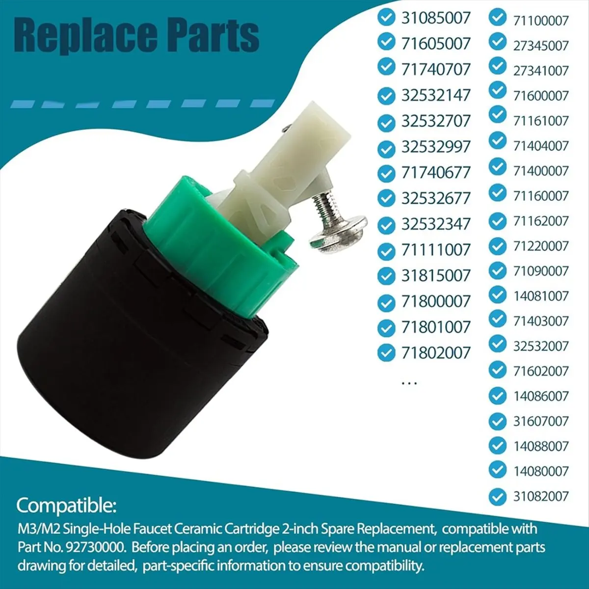 

Dec.-92730000 Кухонный смеситель для запасных частей, для клапана с одним отверстием M3/M2 2IN