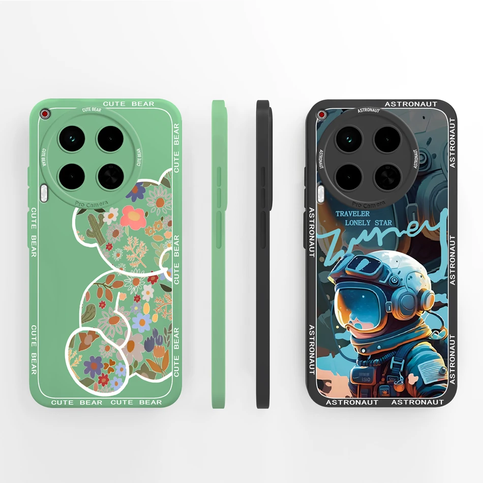 Case For Tecno Camon 30 Pro Premier Back Cover Cute Panda Full Coverage Funda Soft Liquid Silicone Phone Cases For Camon30 4G 5G