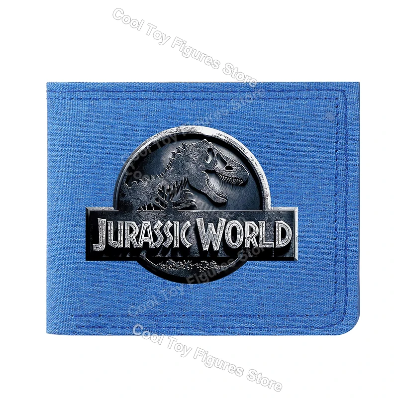 الجوراسي العالم سلسلة قماش المحفظة المحمولة الأفلام الساخنة مطوية محفظة قصيرة الكرتون حقيبة المال حامل بطاقة لطيف هدية عيد ميلاد