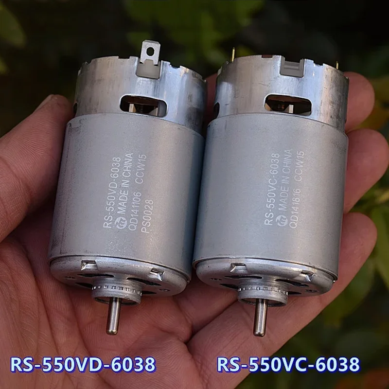 

Высокоскоростной электродвигатель MABUCHI RS-550VC-6038/RS-550VD-6038 для дрелей и шуруповертов, 23000 об/мин, для садовых инструментов, 12В/18В/21.6В/24В постоянного тока