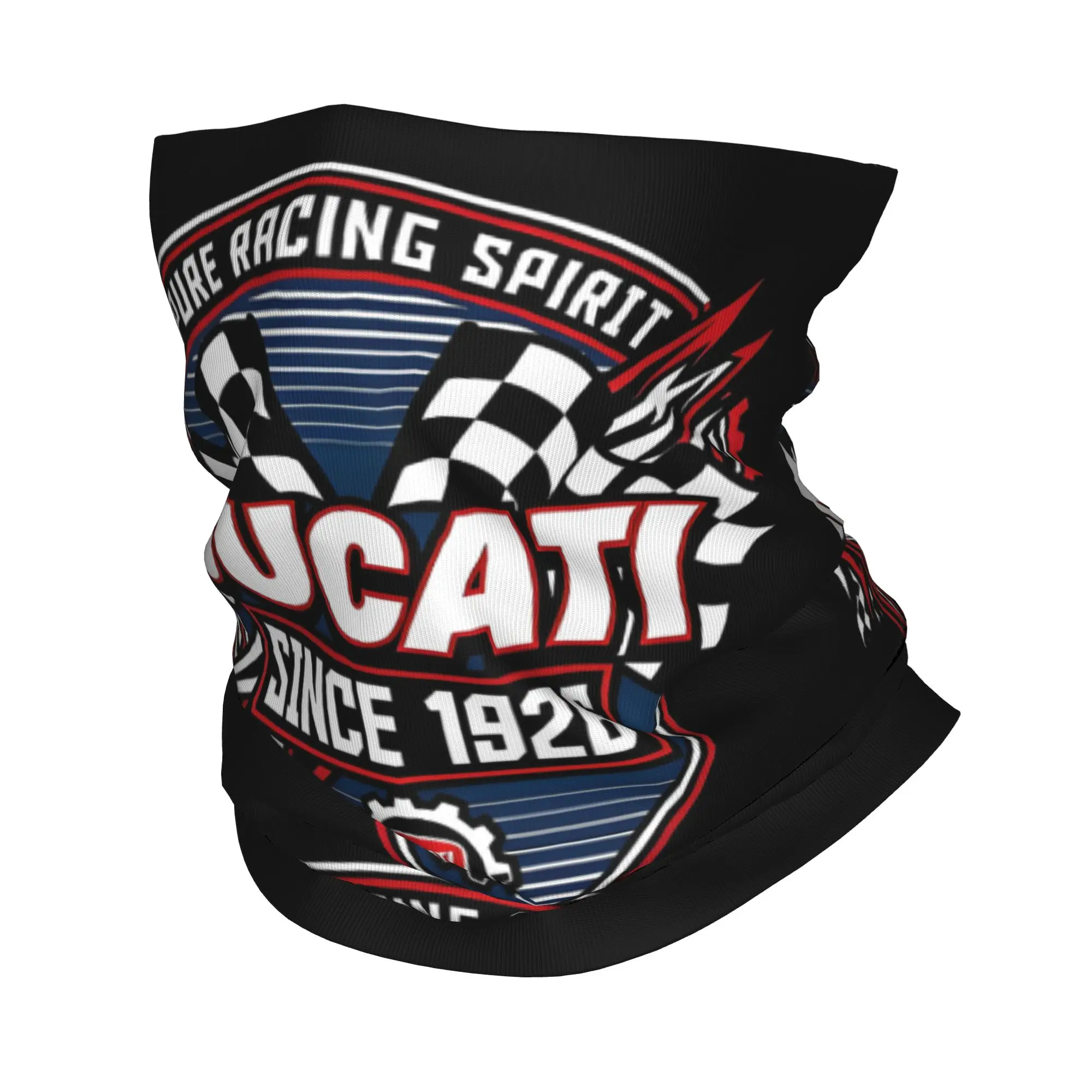 Maßgefertigter Ducati Motorrad-Bandana Halswärmer für Männer und Frauen Winter Wandern Ski Schal Gaiter Rennteam Gesichtsbedeckung
