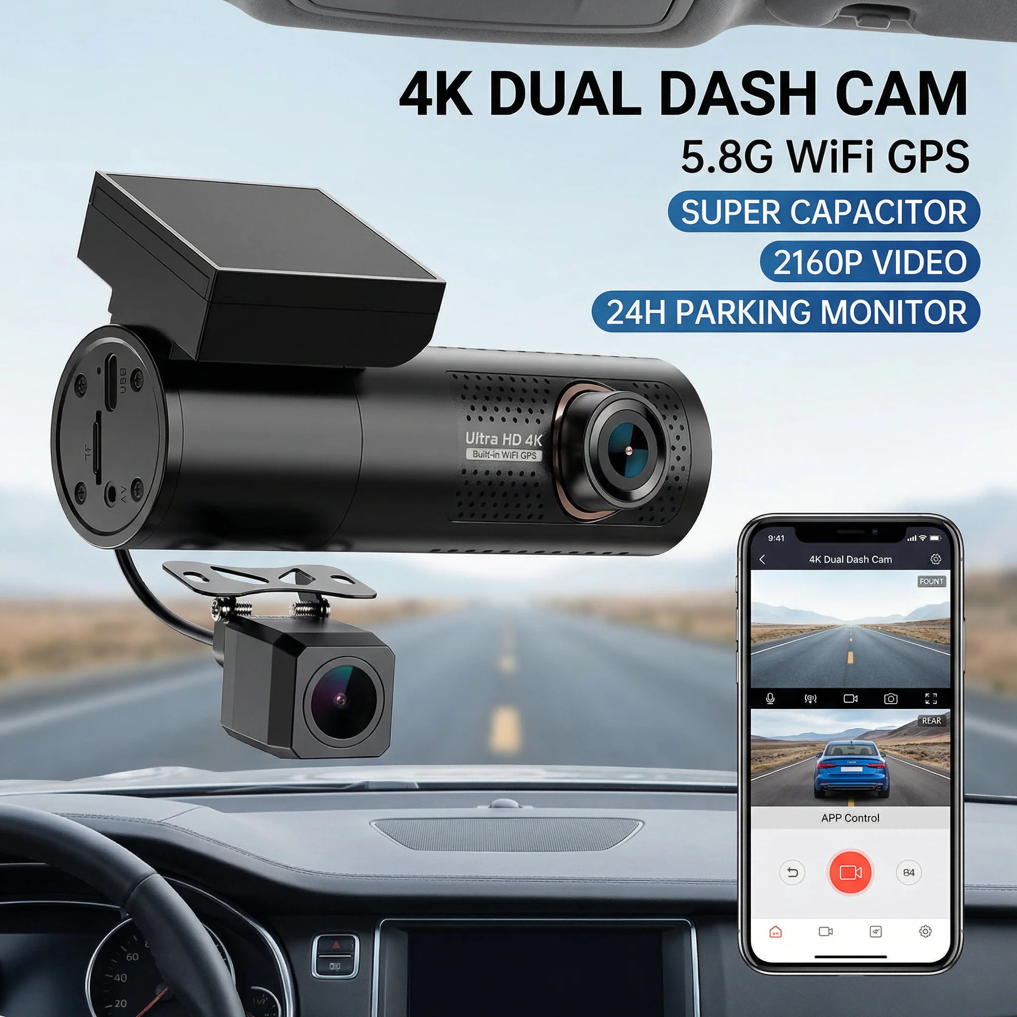 camera-de-tableau-de-bord-double-4k-avant-et-arriere-avec-gps-integre-wi-fi-58g-enregistreur-video-de-voiture-dvr-2160p-vision-nocturne-camera-cachee-super-condensateur
