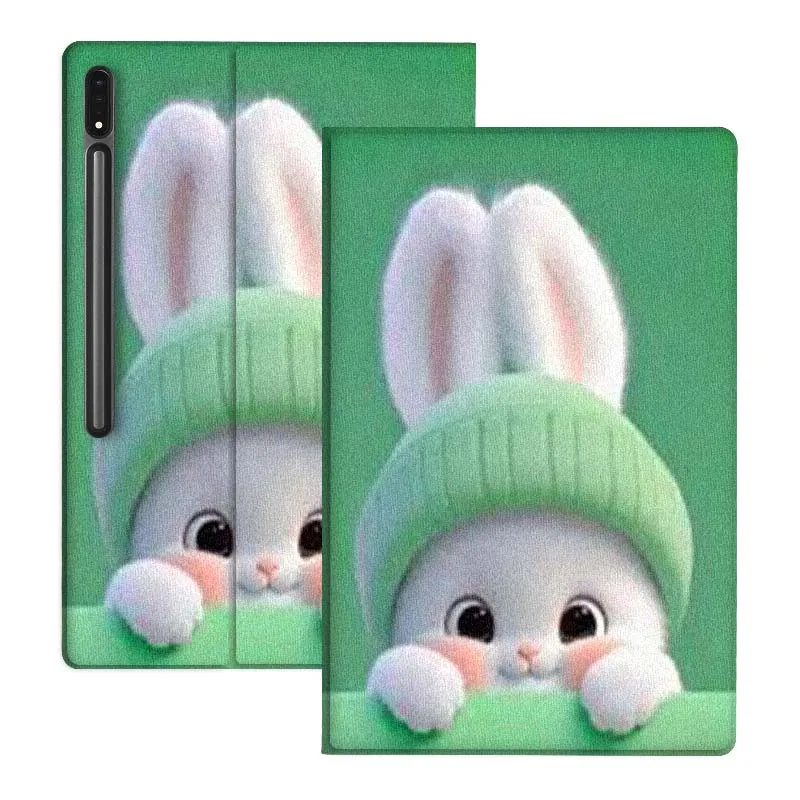 

Cartoon Cute Panda Rabbit For Samsung Galaxy Tab S10 S9 S8 S7 FE Lite Soft Flexible Support Tablet Case Gift