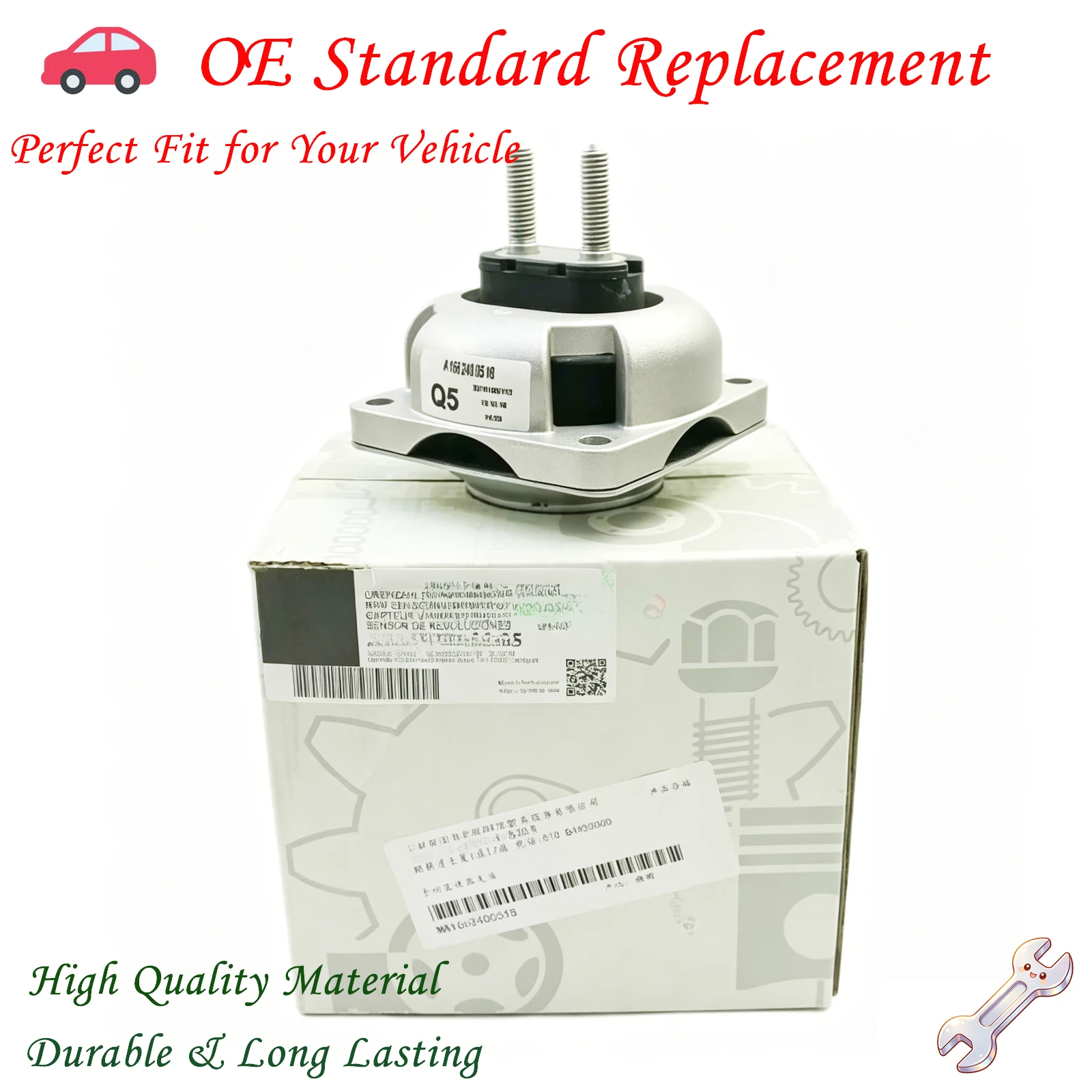 

OEM A1662400518 Transmission Gearbox Engine Motor Mounts For Mercedes Benz W164 W166 W251 ML350 ML500 GL350 GLE500 1662400518
