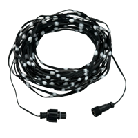 DC5V 12V 20AWG Black Wire Milky Lenses 5cm/10cm Pitch 50ct/100ct/200ct Seed LED Pixel String Light WS2811 RGB Addressable IP67