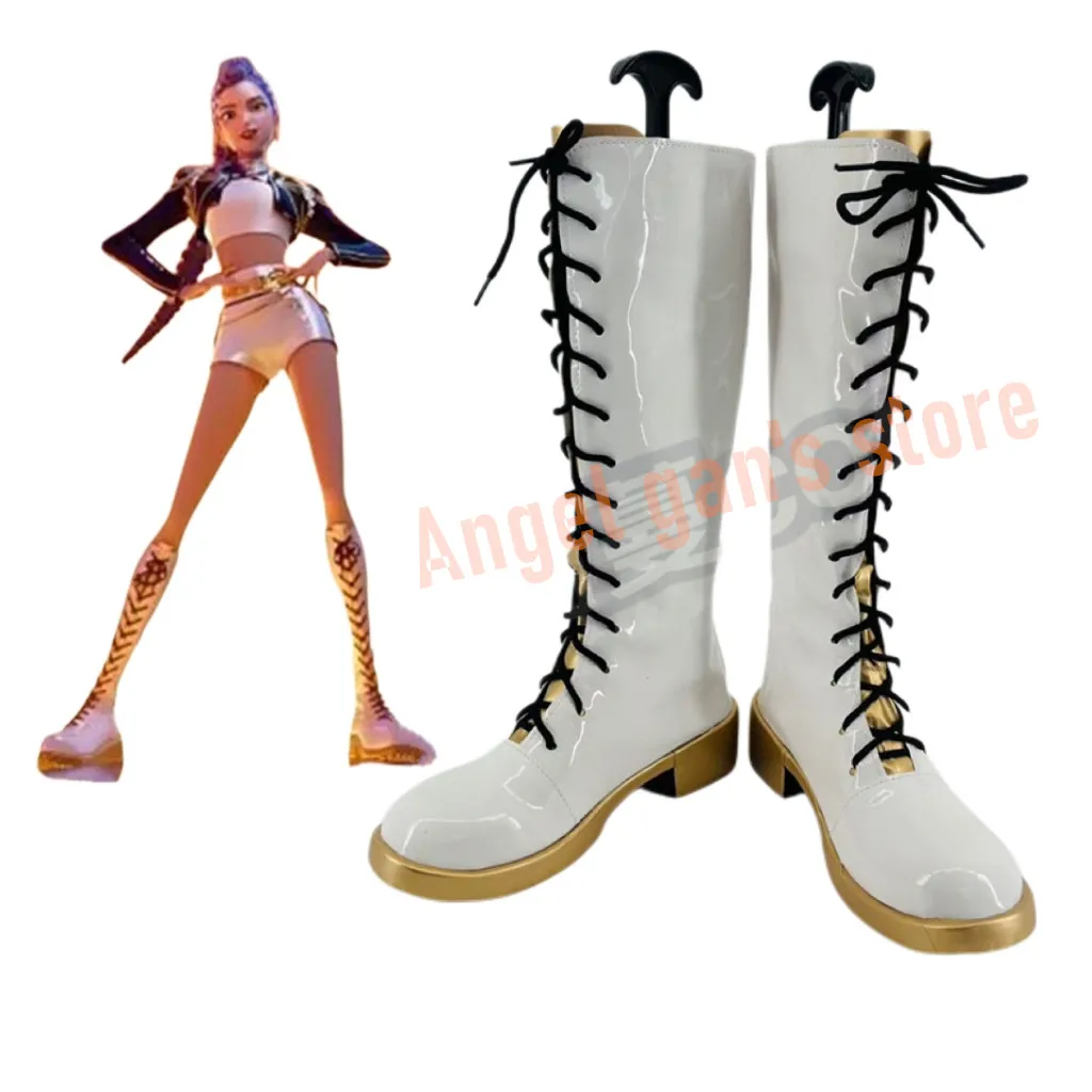 Rumi Scarpe Ragazze KPop Demon Hunters Mira Zoey Costume Cosplay Scarpe Anime Carnevale Halloween Stivali Scarpe per bambini personalizzate Stivali
