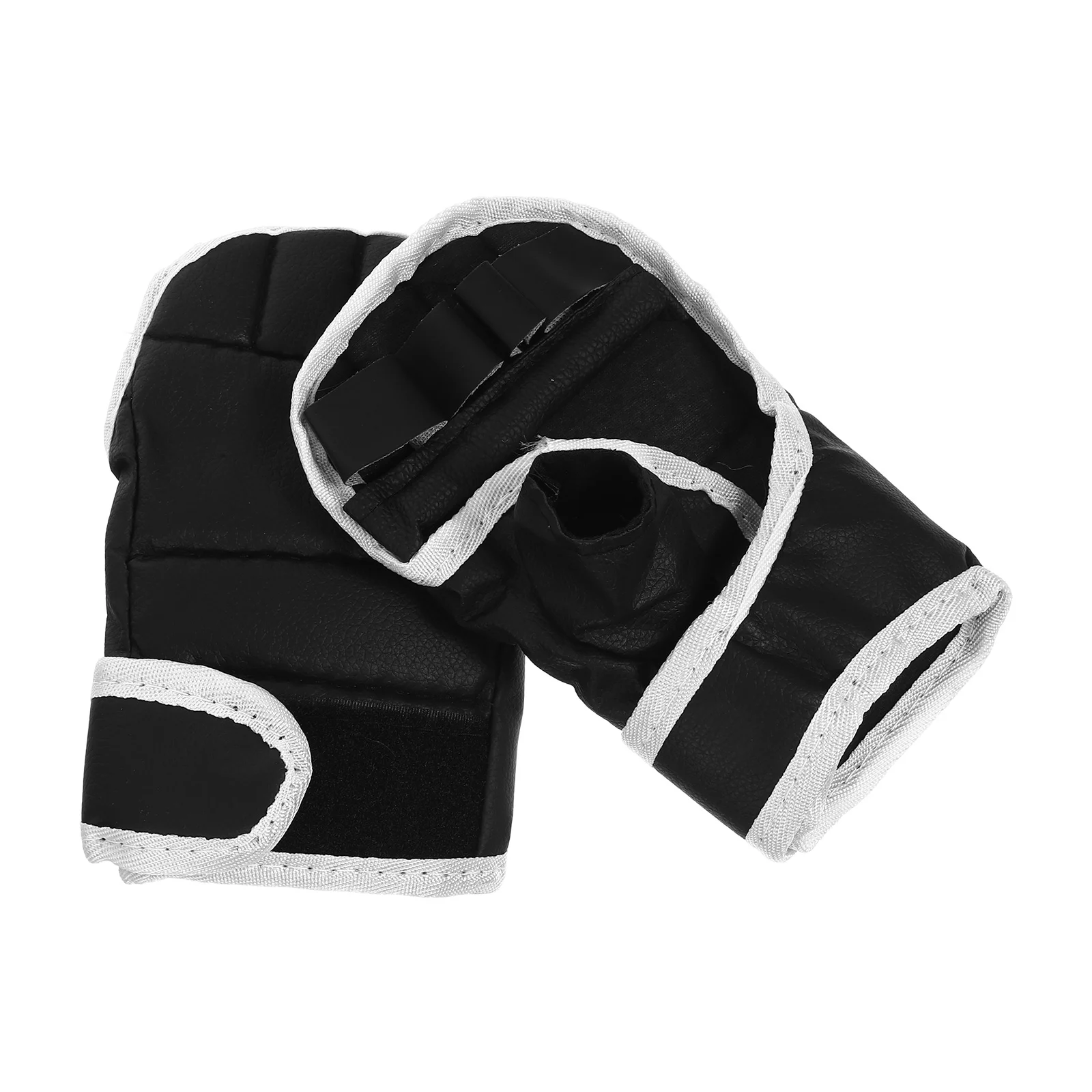 

Боксерские перчатки без пальцев, защита на запястья, легкие боксерские перчатки, портативное спортивное снаряжение для женщин и мужчин, спарринг, кикбоксинг