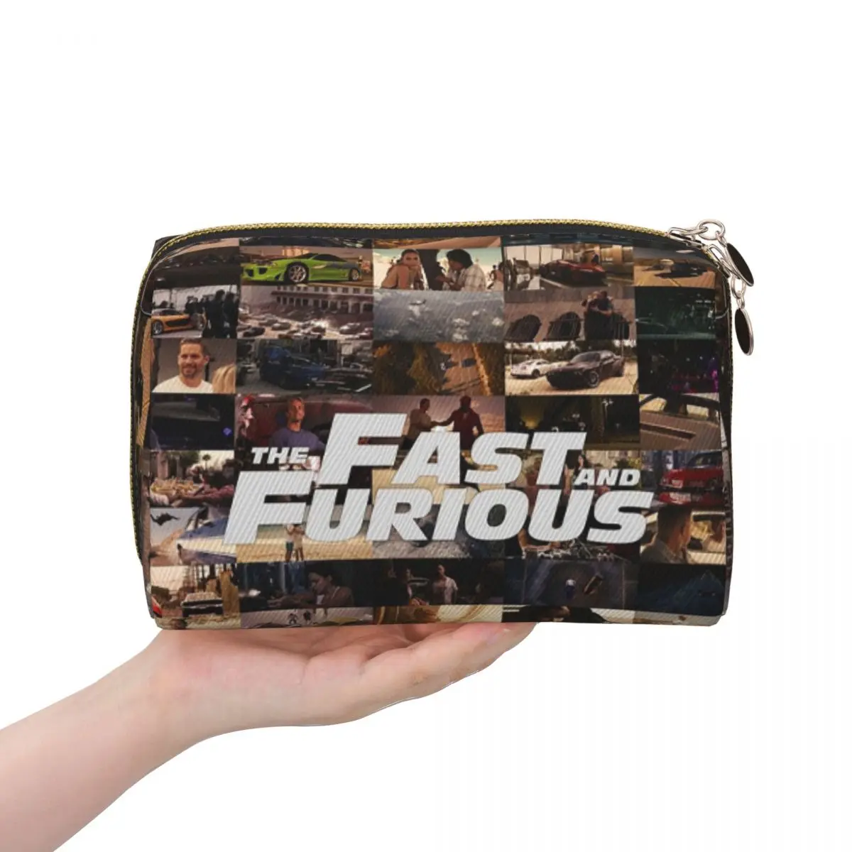 Fast And Furious - Legends - Tribute Women Cosmetic Bag Travel Makeup Organizer Pouch Toiletry Storage Dopp Kit Box