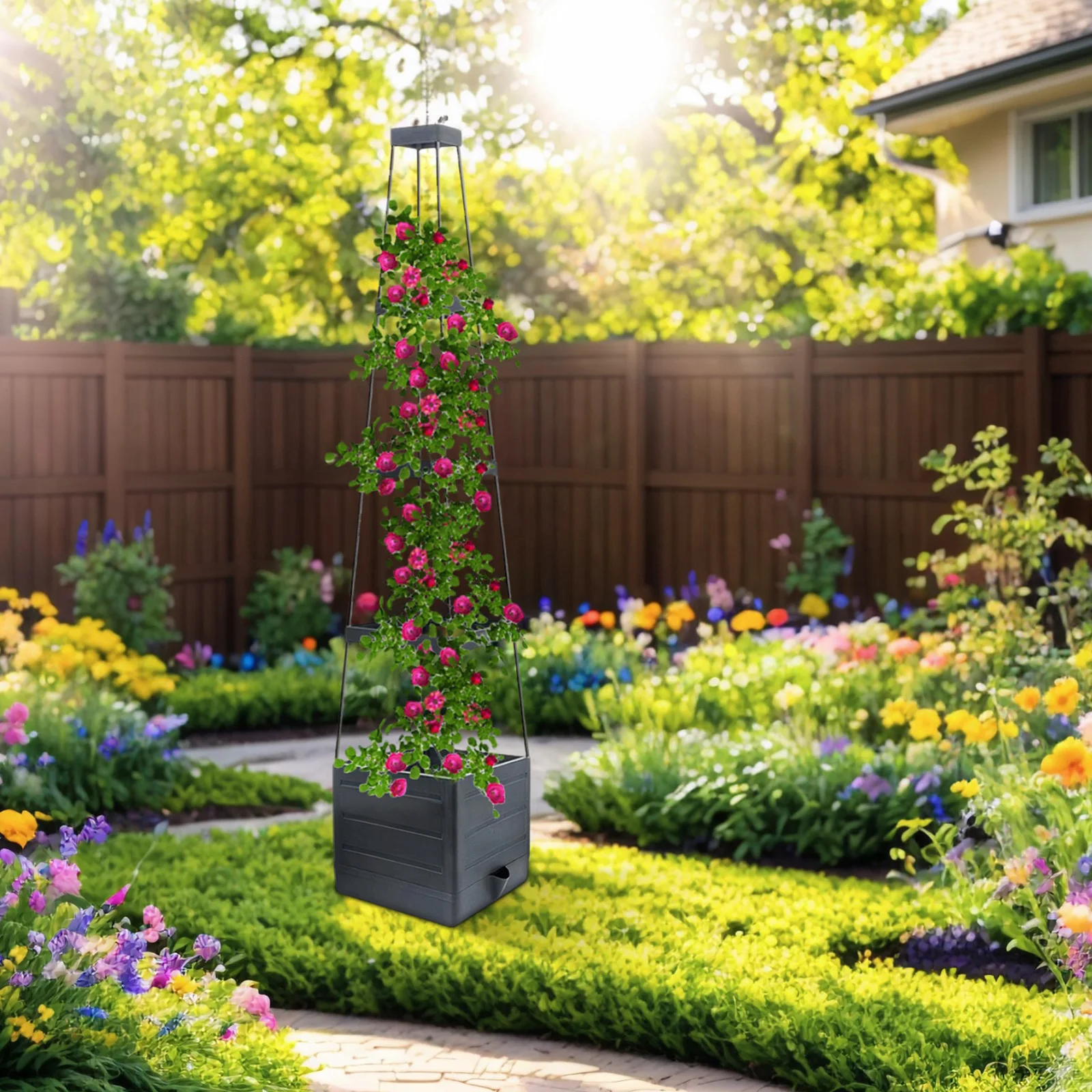 Bac à plantes surélevé avec tr - Raised Bed Planter Box avis et prix