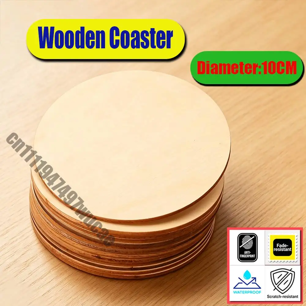 For M-Madonna Confessions II 2 Coaster Cover Wine Water Coffee Tea Cup Glass Mat Custom Wood Round Non Fouling