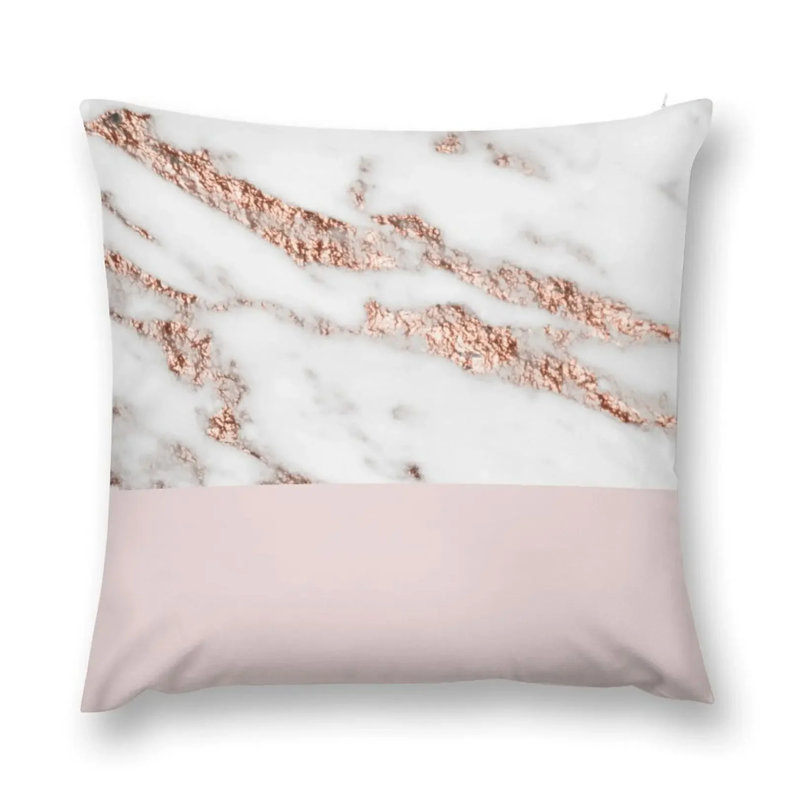 

Blushing rose gold marble II Throw Pillow Room decorating items Christmas Covers pillow