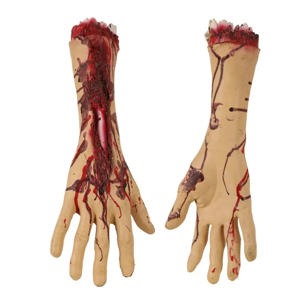 Durable Props for Haunted House Ultimate Sense of Reality Halloween Decor Realistic Severed Hand Foot Prop Set for Haunted House