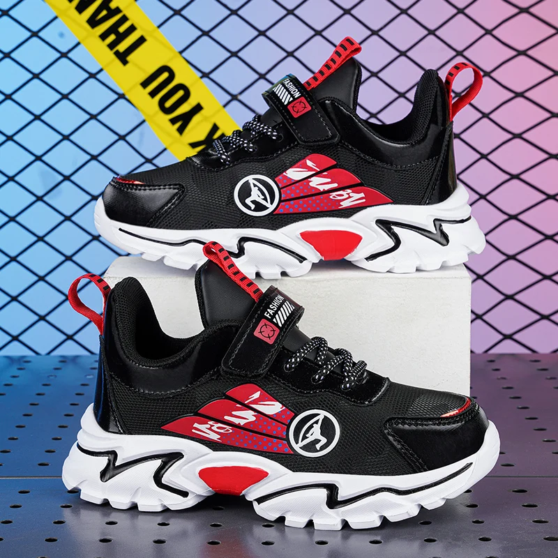 

Children Sports Shoes Wear-Resistant Mesh Breathe Anti Slip Running Shoes Summer New Style Easy To Put on Take Off Walking Shoes