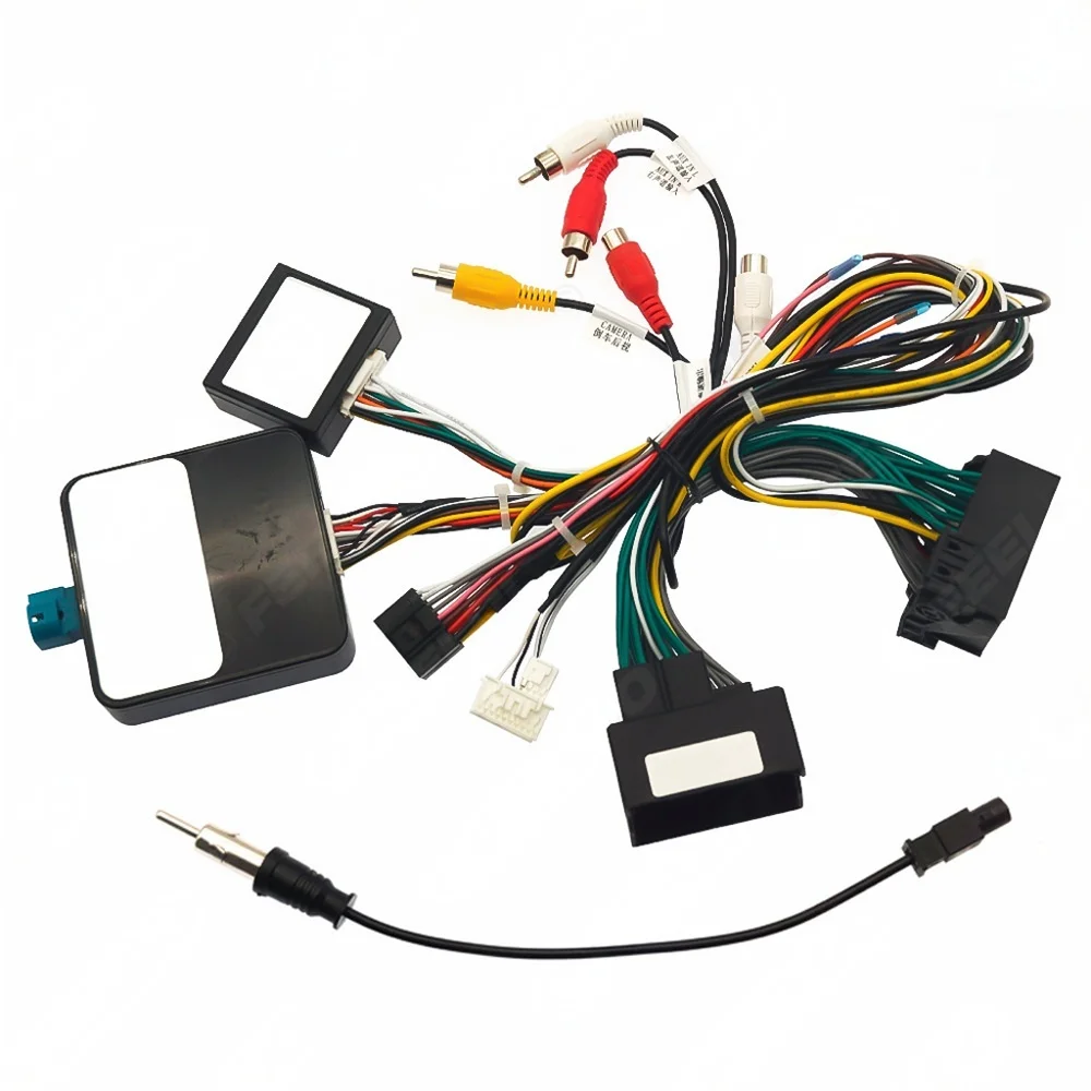 

Car Radio Stereo Wiring Harness Cable Adapter Android 16pin For Bmw X5 2007-2012