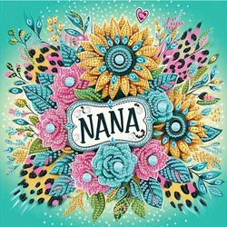 다이아몬드 아트 페인팅 키트, DIY 꽃, 특별한 모양, 크리스탈 다이아몬드, 부분 다이아몬드 아트 페인팅, 가정 벽 선물에 적합