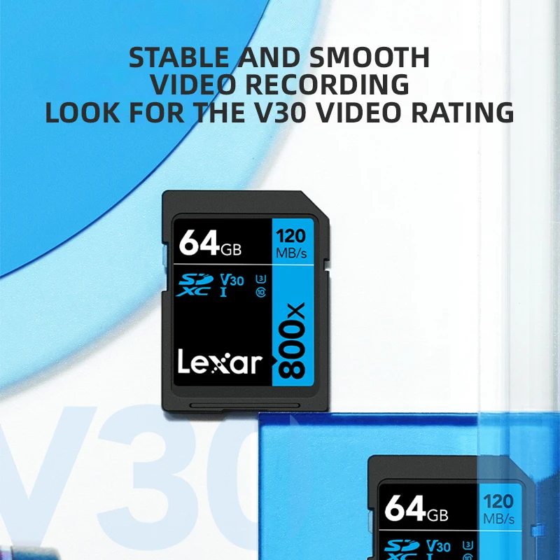Lexar SD Card 32GB 128GB 64GB 256GB Memory Card Classe 10 3D 4K V30 Video High Speed UHS-I 150MB/s Card for Camera image 4