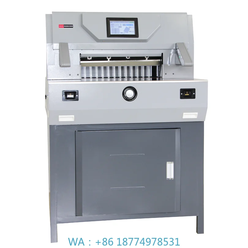 Cutting Machine Electric Guillotine 520V8 Paper CutterTouch Display Control 520mm Automatic Programming Paper