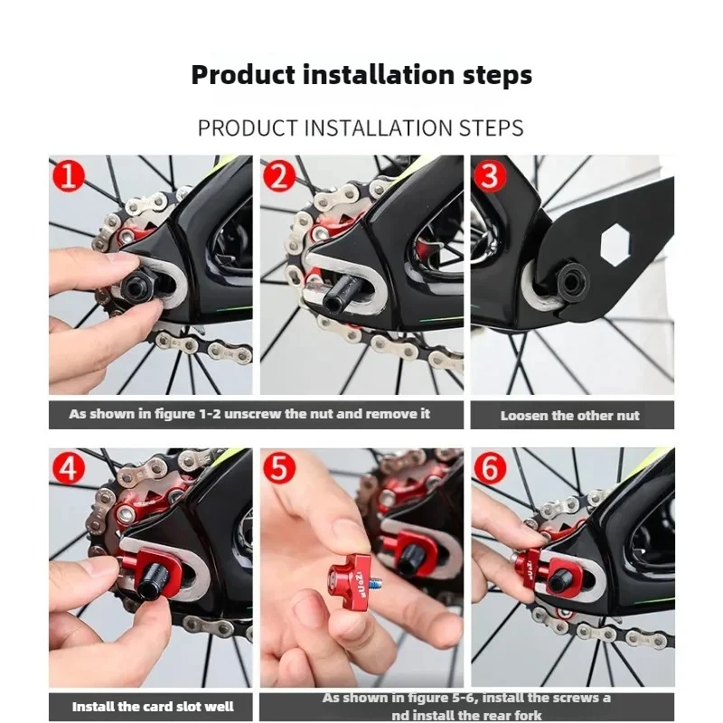 New Bicycle Chain Adjuster Tensioner Fastener Aluminum Alloy Bolt for BMX Fixie Bike Single Speed Bicycle Bolt Screw image 5