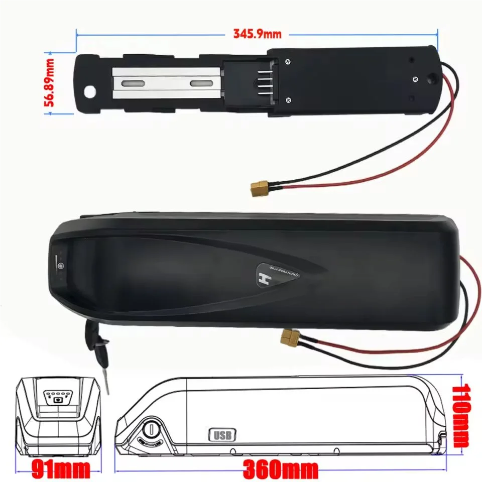 عمر البطارية أكثر مثالية بطارية Hailong 48V 36V 48V 20Ah 30Ah 40Ah 50Ah 60Ah forBafang BBS02 BBS03 BBSHD #4