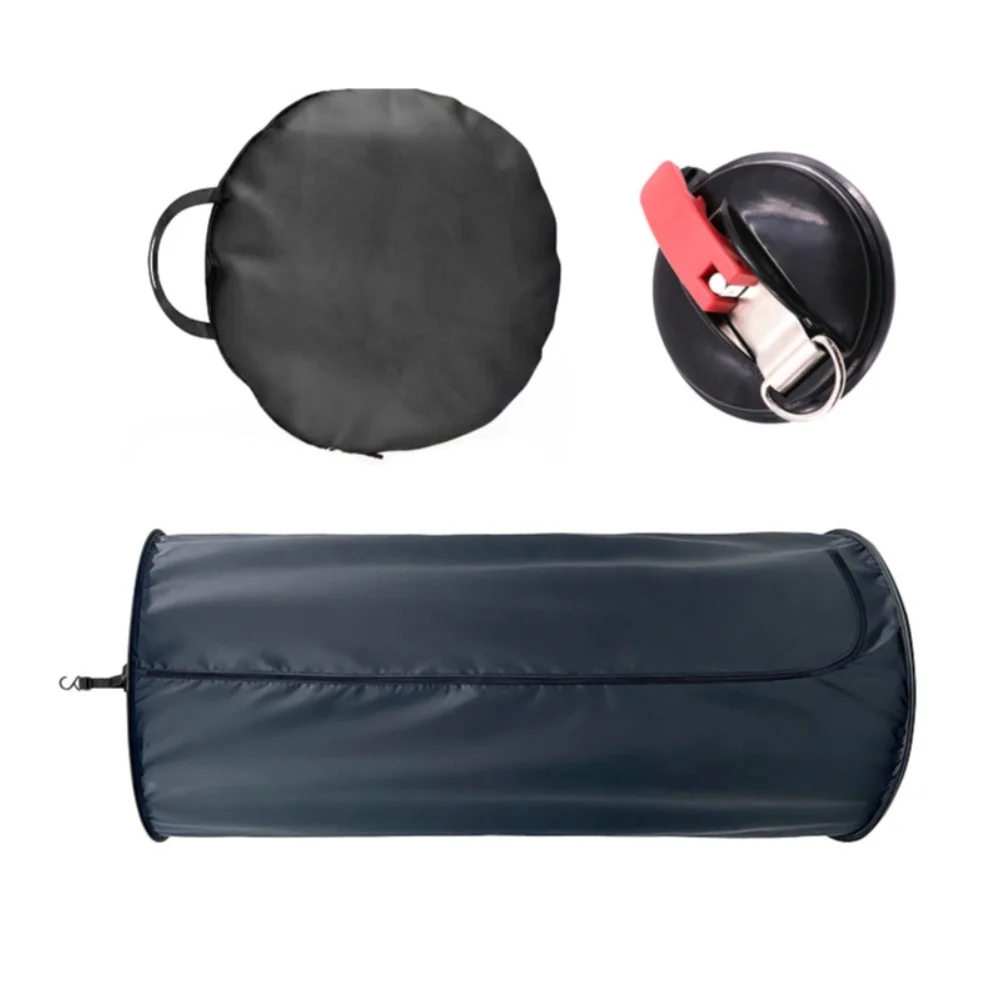 Privacy Enclosure for Outdoor Shower Use Camping for rv Travel and Temporary Personal Needs with Zipper and Suction Features
