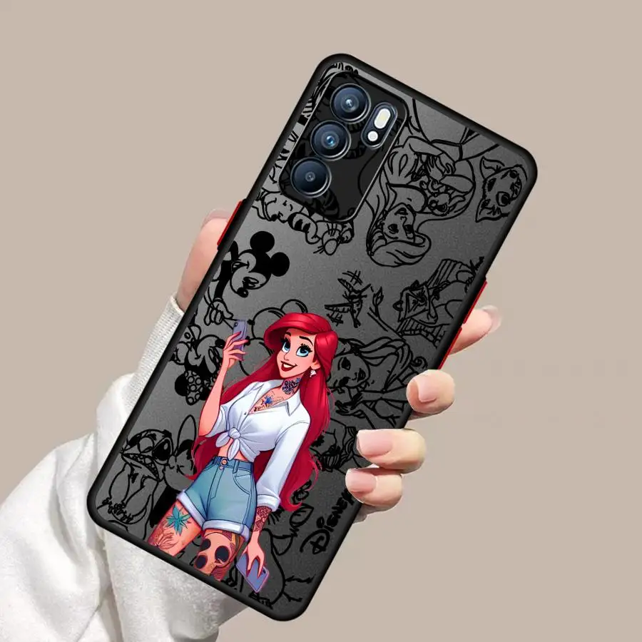 ديزني ارييل الأميرة غطاء من البولي يوريثان حافظة لهاتف شاومي ريدمي نوت 11 12 13 14 برو بلس 12S 9S 10 لايت 11S 10S
