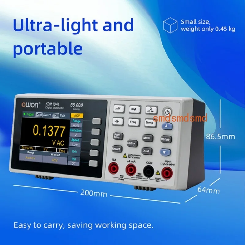 XDM1041 XDM1241 4 1/2 Digital Multimeter Portable Bench True RMS DC/AC Current Voltage USB Multimetro Tester Meter SCPI