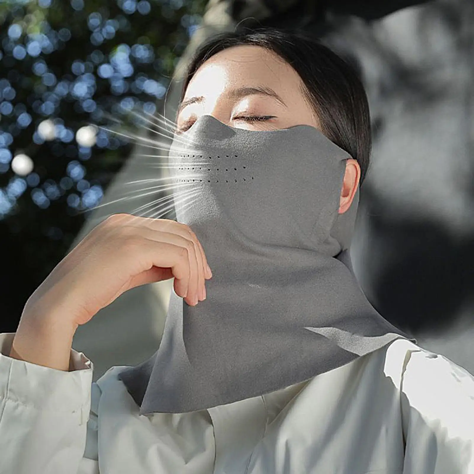 

Breathable Winter Neck Gaiter Windproof Warm Half Face Cover For Cold Weather Outdoor Hiking Fishing Skiing Snowboarding Cycling