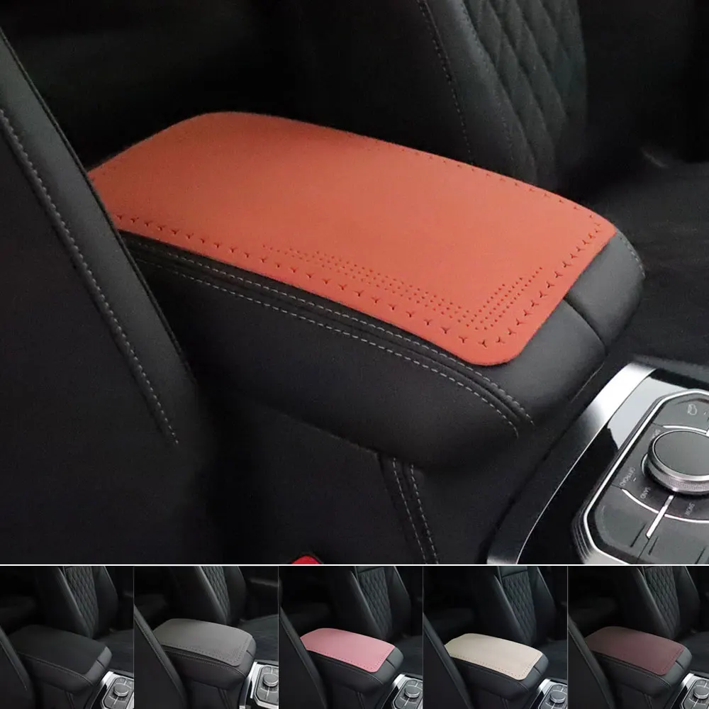 Universal Car Armrest Pad Cover Center Console Box Armrest Box Cover Decor Dust Armrest Protector Mat Car Interior Accessories