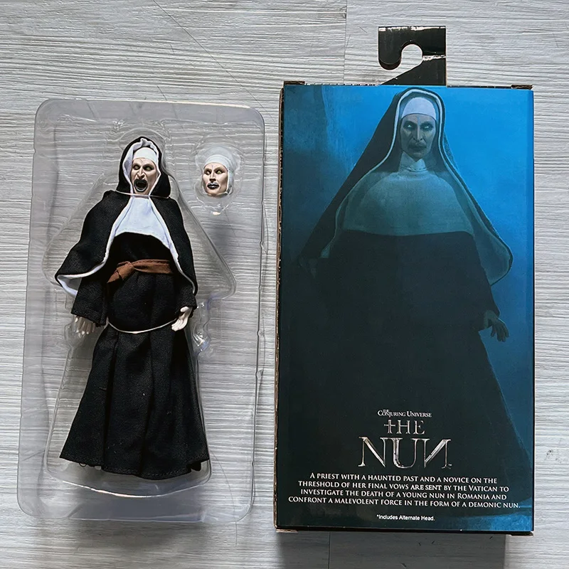 The Nun Action Figure NECA The Conjuring Series Figurine Toys Face Changable Halloween Present Horror Gift Collection Decoration