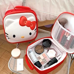 Japanese Kawaii 3D  Hello Kitty Cosmetic Bag Harajuku Cute Large Capacity Sundry Storage Bag Portable Cosmetic Bag Birthday Gift