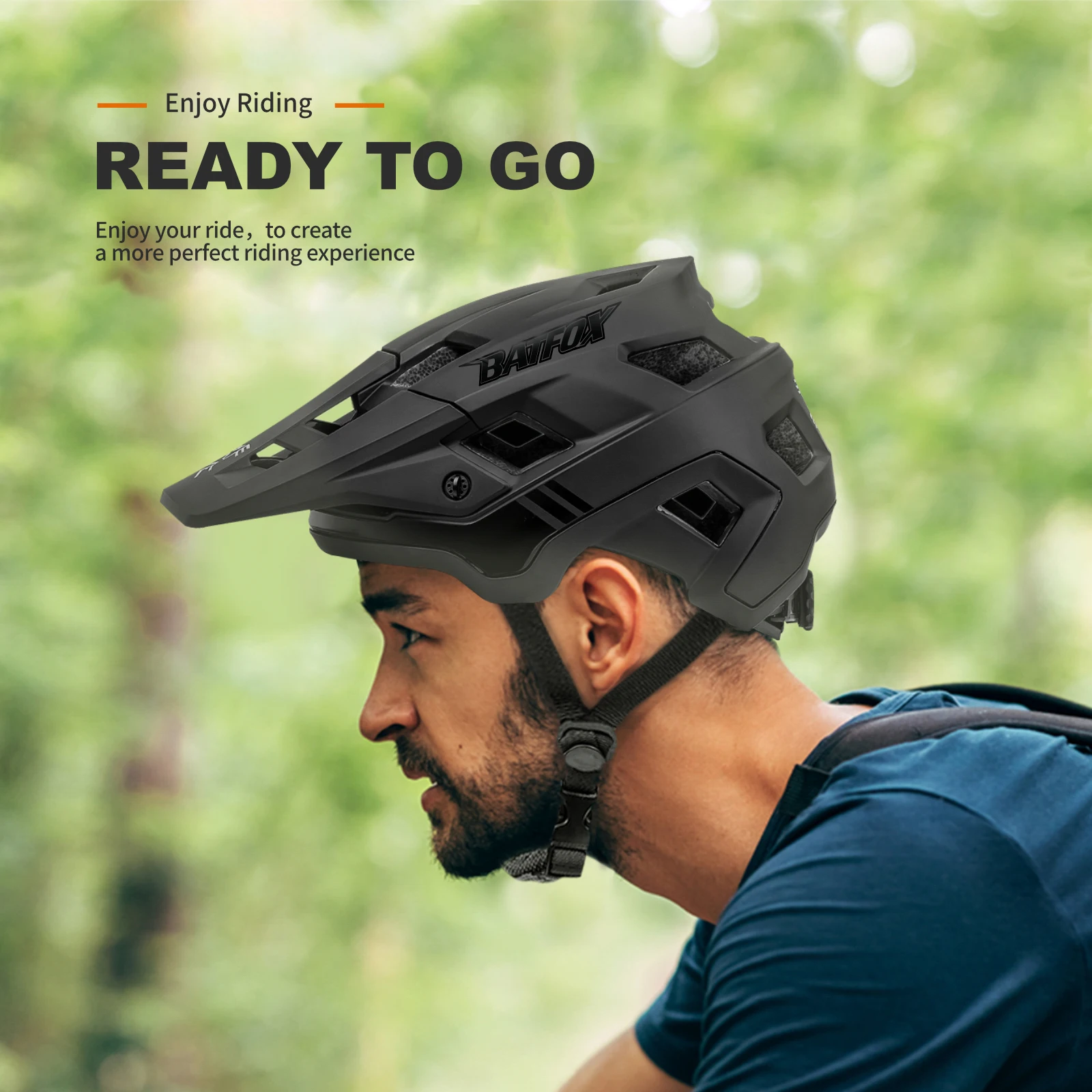 BATFOX 自転車ヘルメット mtb キャスコバイクヘルメット安全白一体成型 