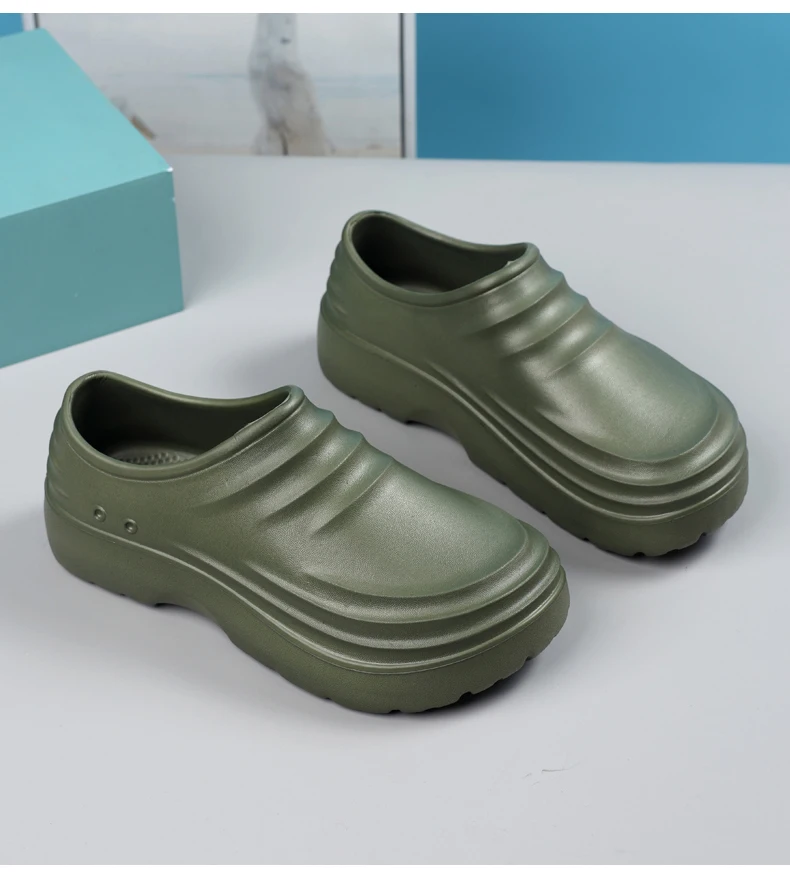 Hotel-Kochschuhe, Ganzjahres-Arbeitsschuhe, rutschfest, wasserdicht, ölbeständig, Herren-Freizeitschuhe, vielseitig einsetzbar, leichte EVA-Outdoor-Gartenschuhe – Detail 25