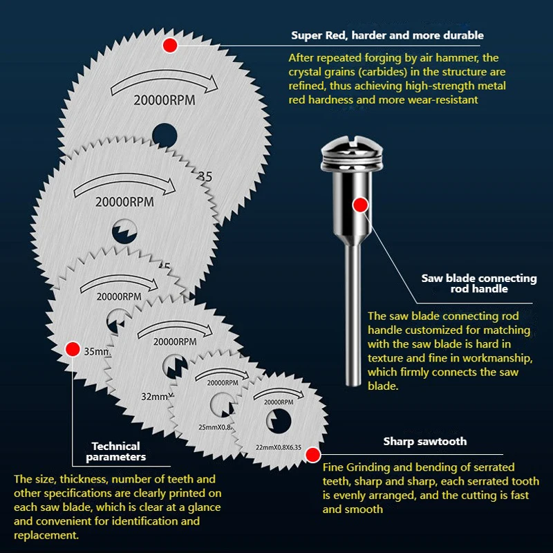 High Speed Steel Cutting Saw Blade Power Drill Multi Cutter Blade Wood Circular Saw Cutting Disc Tools for Woodwork